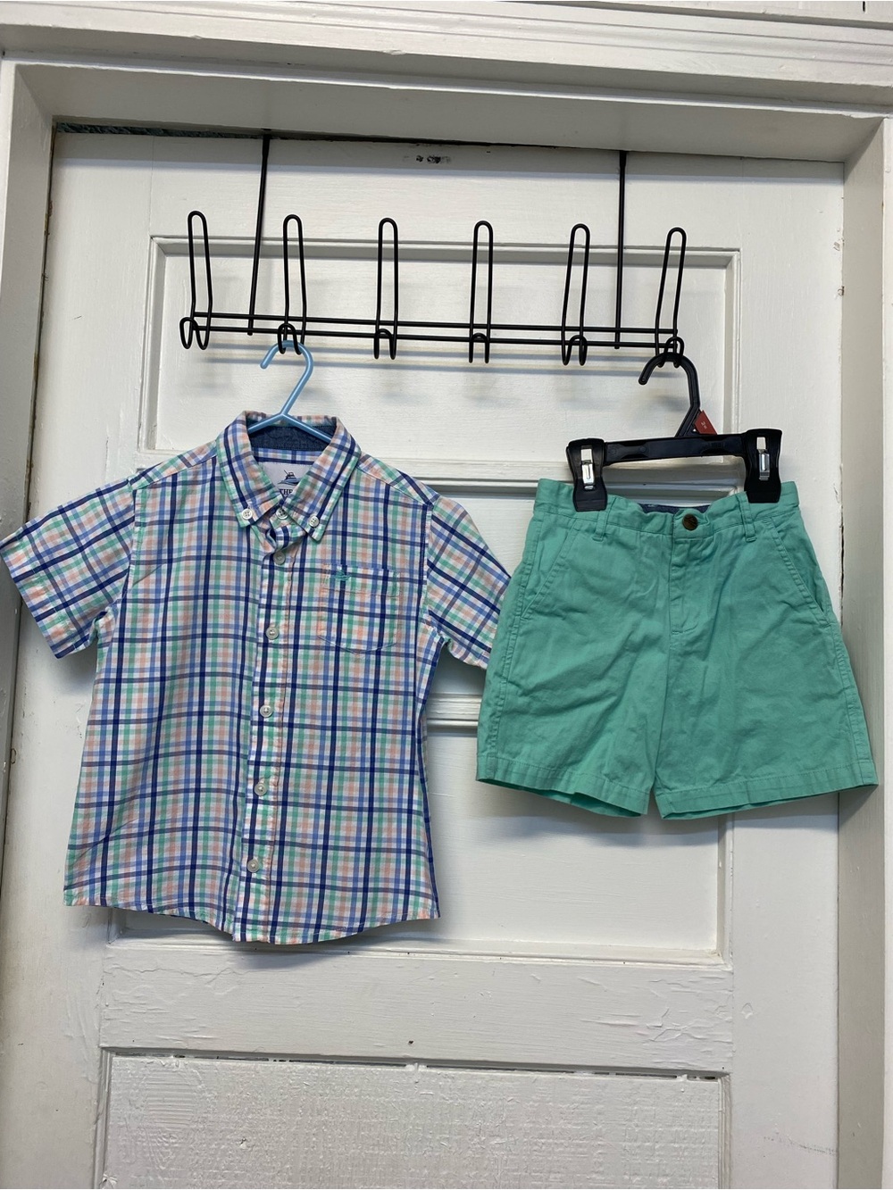 Southbound boys 5T matching outfit shorts sleeves shirt & Short smoke pet free
